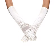 ✨Lange  santin handsker, hvide ✨